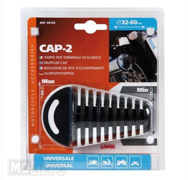 Demper Stop 2T Motor 37-14mm Zwart - Lampa