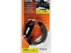 Kabel Slot Helm 3mm x150cm Lampa Spiraal Grijs