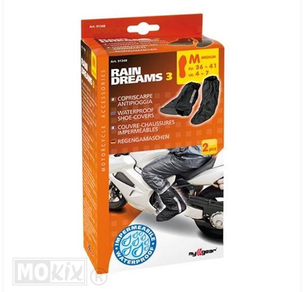 Regenlaars Overtrek Paar 36-41 Zwart Lampa