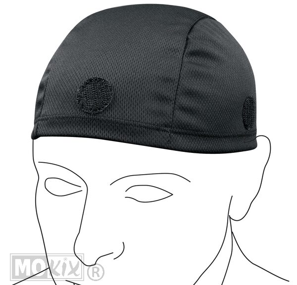 19-91423 HOOFDKAPJE VOOR IN HELM LAMPA POLYESTER ZWART