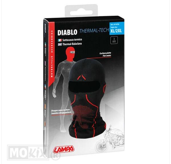 Helmet Liner Thermo Lampa 57-60 XL/XXL Black
