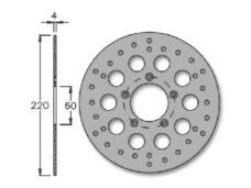 Remschijf APR Scarabeo 50 97> Voor 220x60x4 IGM