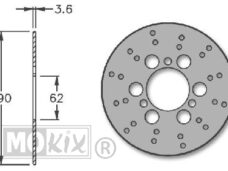 Remschijf Derbi Atlantis Voor 190x62x3.6 IGM