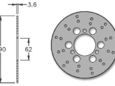 Remschijf Derbi Atlantis Voor 190x62x3.6 IGM