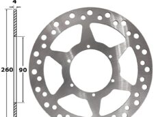 Remschijf Derbi GPR Voor 260x90x4 IGM