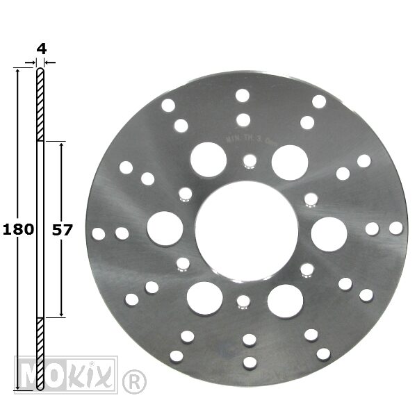 Remschijf Derbi GPR 50R 04> Achter 180x57x4 IGM