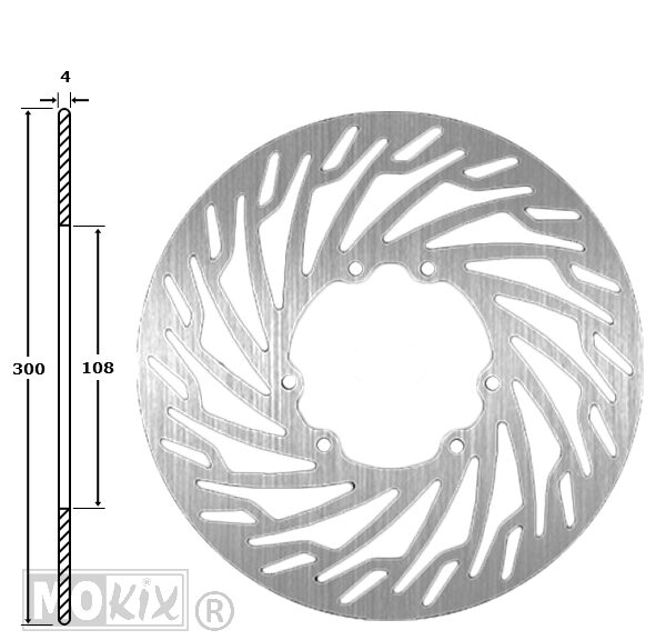 Remschijf Derbi Senda 50 DRD Voor 300x108x4 IGM
