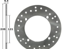 Remschijf Honda CR 125-250 Achter 220x121x4.5 IGM