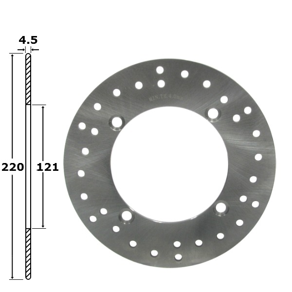 Remschijf Honda CR 125-250 Achter 220x121x4.5 IGM