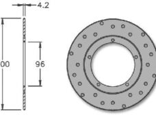 Remschijf Piaggio ZIP-SP/LX Voor 200x96x4.2 IGM