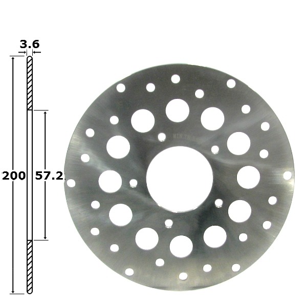 Remschijf Rieju RS1 Achter 200x57.2x3.6 IGM