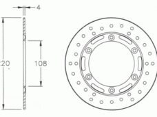 Remschijf Rieju RR/Spike Voor 220x108x4 IGM