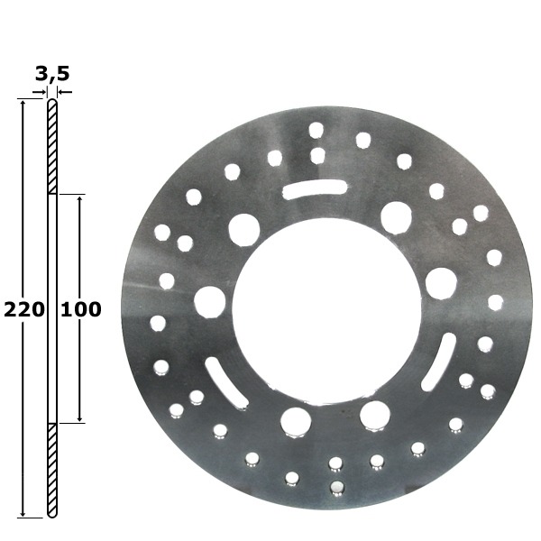 Remschijf Suzuki RMX 97 Voor 220x100x3.5 IGM"