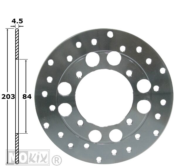 2030-2428 REMSCHIJF YAMAHA TZR 50/80 ACHTER 203x84x4.5 IGM