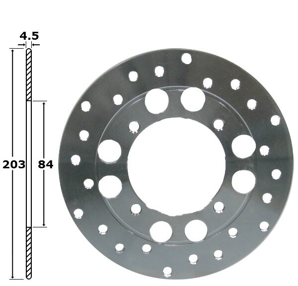 Remschijf Yamaha TZR 50/80 Achter 203x84x4.5 IGM