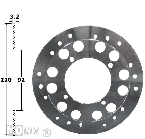 Remschijf Yamaha DT50LC Voor 220x92x3.2 IGM