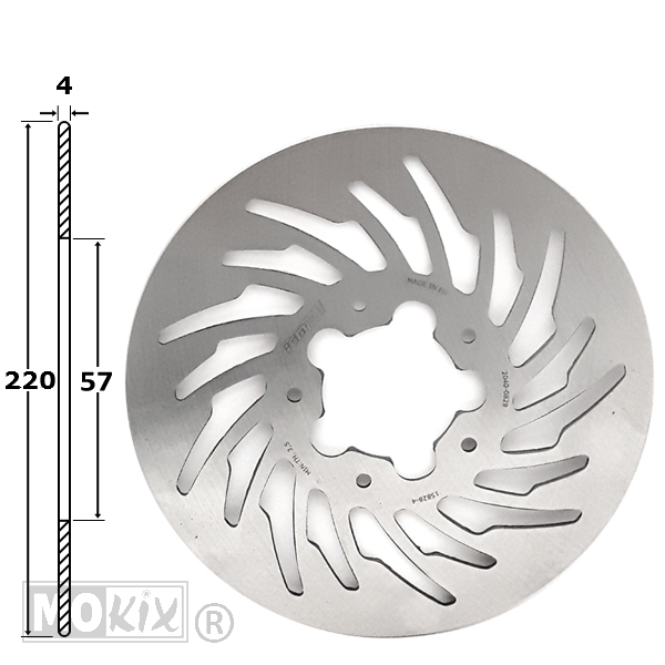 Remschijf Rieju RS2/DERBI GPR Achter 220x57x4 IGM