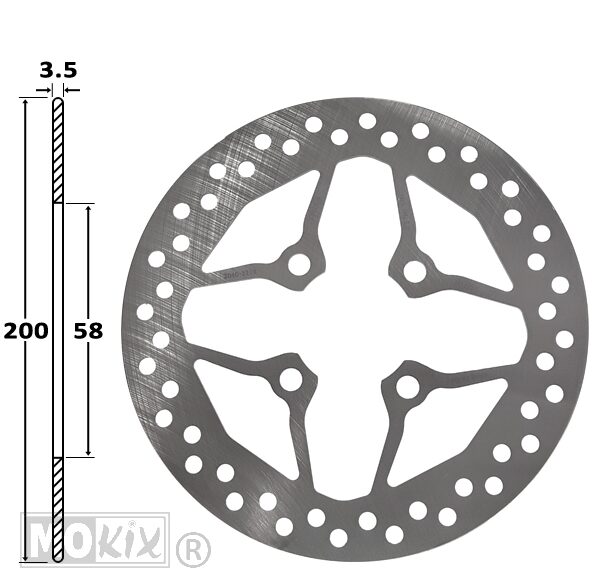 2040-1219 REMSCHIJF HONDA VISION/PCX VOOR 200x58.3x3.5 IGM