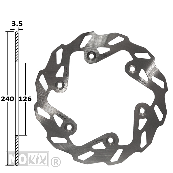 Remschijf Kymco Super 8 Voor 240x126x3.5 IGM