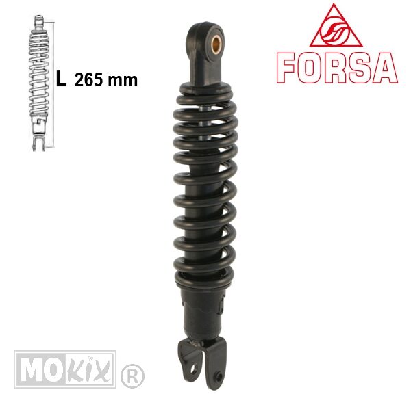 Schokbreker Suzuki AJ ZZ Sepia S 95-97 Zwart Forsa