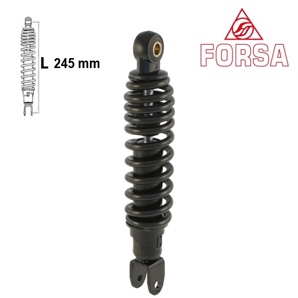 Schokbreker MAL F10 92-08/YESTERDAY 97 Zwart Forsa