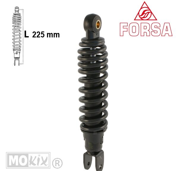 Schokbreker Malaguti Centro / SL 93-00 Zwart Forsa