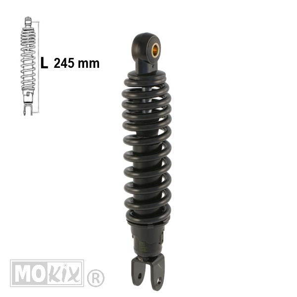 Schokbreker Yamaha BW'S 97-03/BOOSTER Zwart Forsa