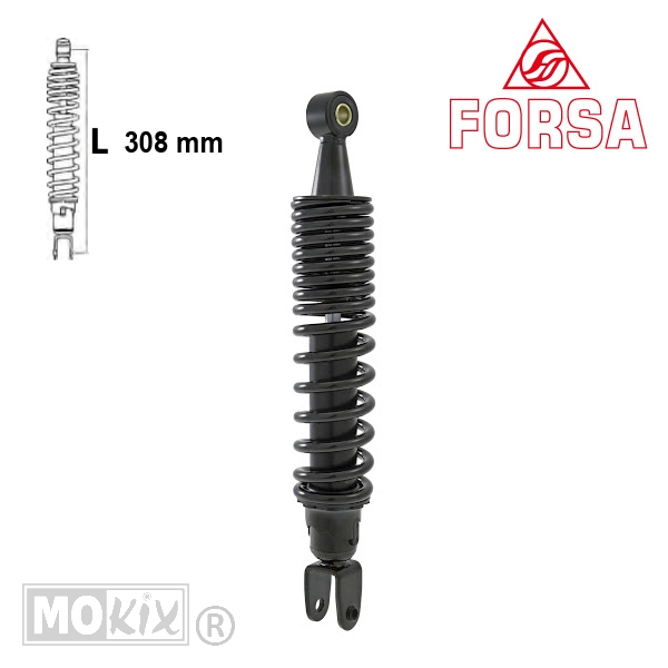 Schokbreker Honda SH/Dylan 125 Zwart Forsa