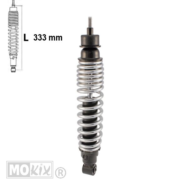 Schokbreker PIA Vespa ET4/LX/ZIP 125 Zwart Forsa