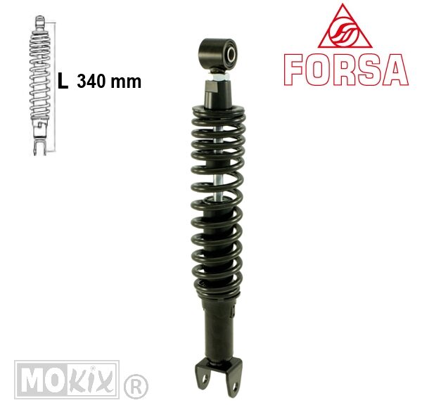 Iskunvaimennin APR Sport City ONE 2T/4T Musta Forsa