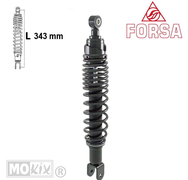 Schokbreker Yamaha YPR Xmax 06-09 125 Zwart Forsa