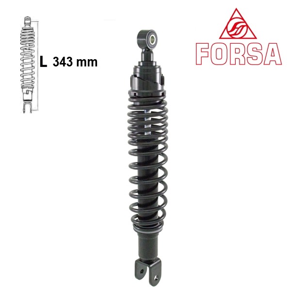 Schokbreker Yamaha YPR Xmax 06-09 125 Zwart Forsa
