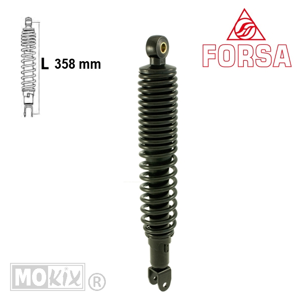 Schokbreker Yamaha VP Xcity 09-12 250 Zwart Forsa