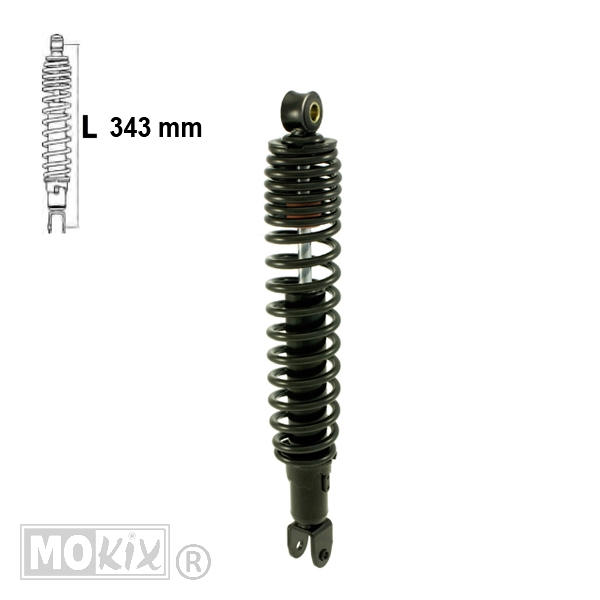 Schokbreker Yamaha YPR Xmax 10-12 125 Zwart Forsa