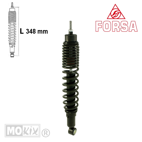 Schokbreker PIA Vespa GT/GTS 125/200 Zwart Forsa