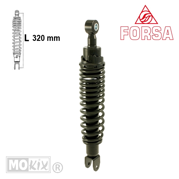 Schokbreker Kymco Dink E3 06-07 125 Zwart Forsa