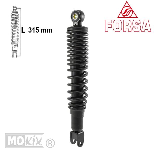 Schokbreker Suzuki UX Sixteen 125 Zwart Forsa