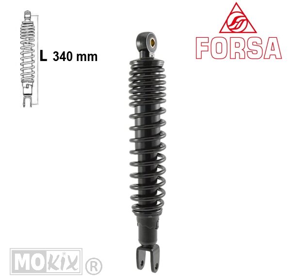 Schokbreker Suzuki Burgman 07-13 125 Zwart Forsa
