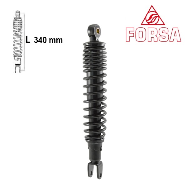 Schokbreker Suzuki Burgman 07-13 125 Zwart Forsa