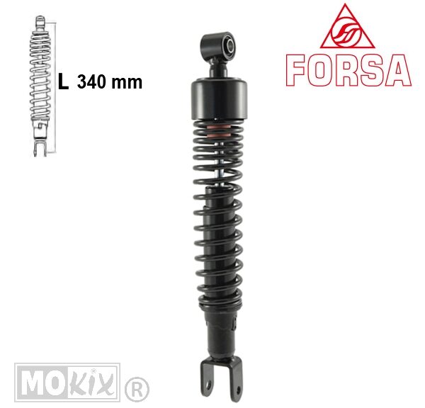Schokbreker PIA Beverly/Touring 350 Zwart Forsa