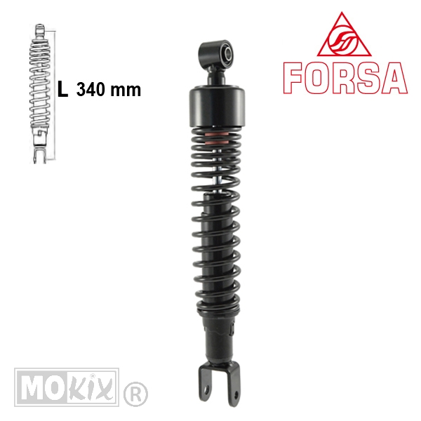 Schokbreker PIA Beverly/Touring 350 Zwart Forsa