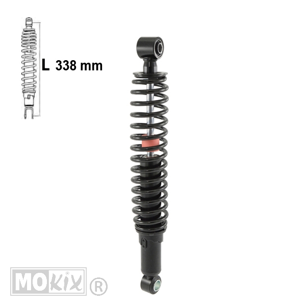 Schokbreker PIA Beverly/Cruiser 125 Zwart Forsa