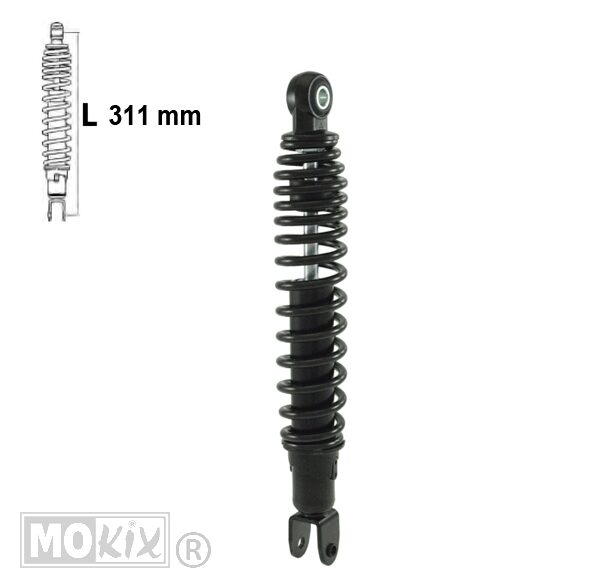 Schokbreker Honda PCX 10-13 125/150 Zwart Forsa