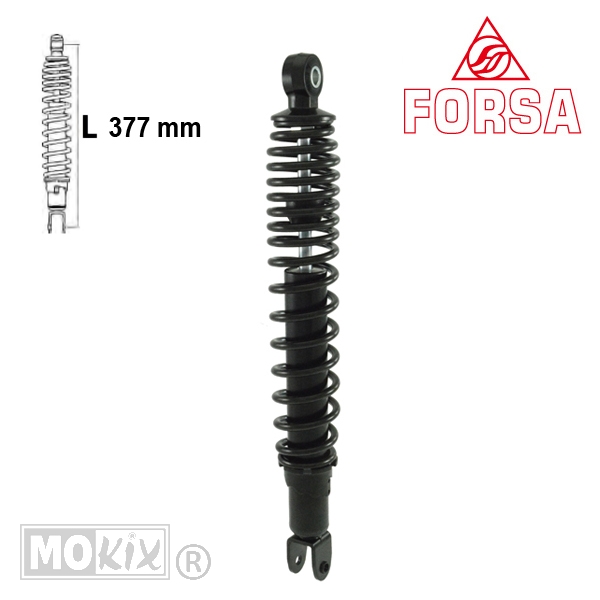Schokbreker Honda SH 13 125/150 Zwart Forsa