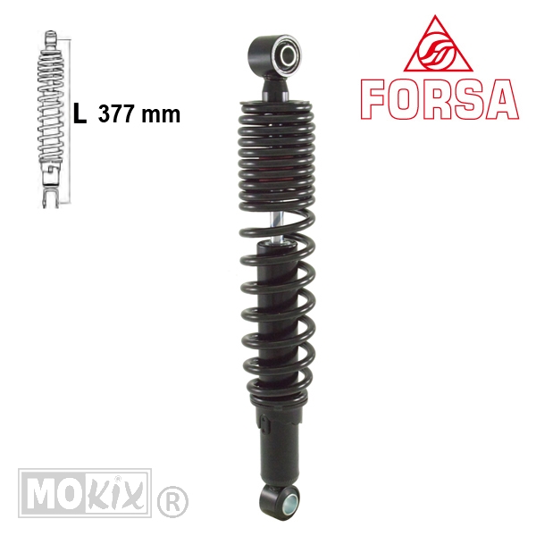 Schokbreker APR SR MAX/GIL Nexus 125 Zwart Forsa
