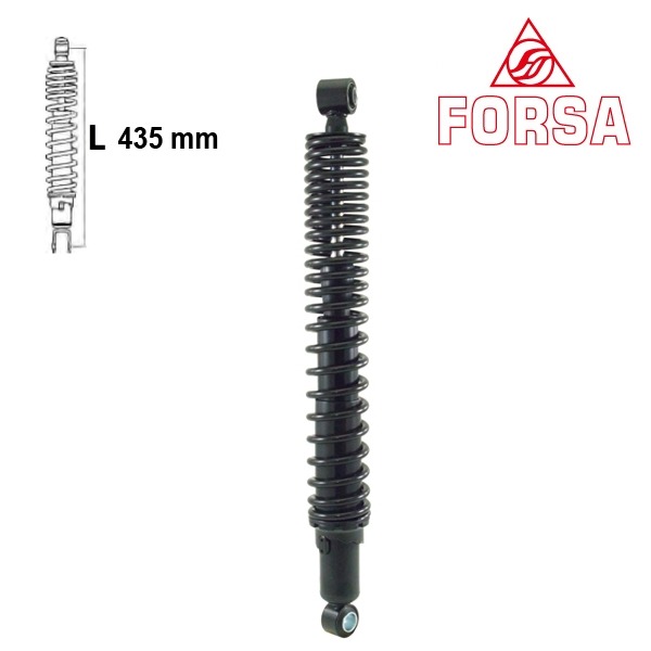 Schokbreker PIA X10 4T 4V EU3 125 Zwart Forsa