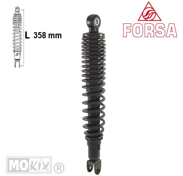 Schokbreker Yamaha VP Xcity 07-08 250 Zwart Forsa