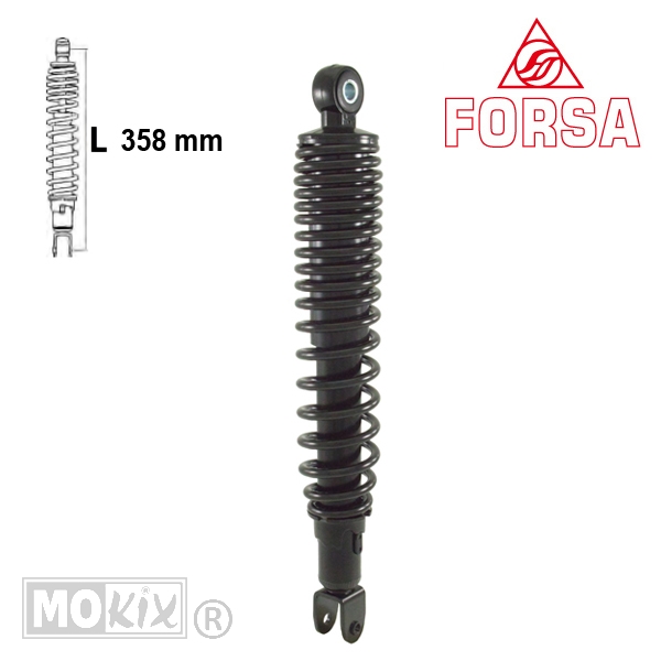 Schokbreker Yamaha VP Xcity 07-08 250 Zwart Forsa