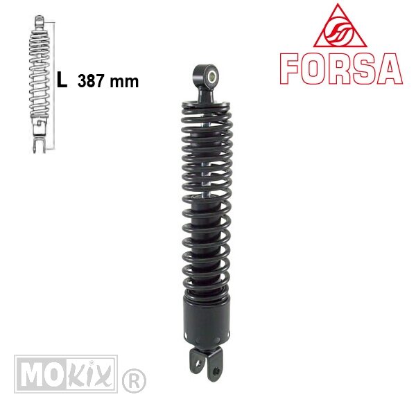 204550832 SCHOKBREKER KYMCO X-CITING 300 cc ZWART FORSA