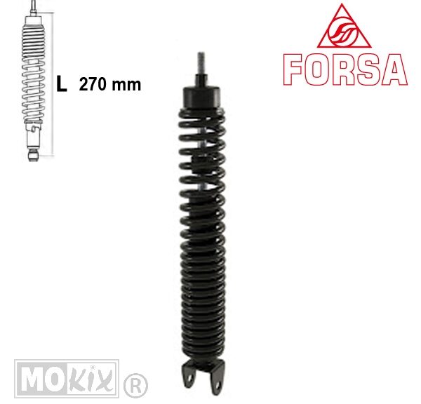 Schokbreker PIA Liberty 50 4T 00-13 Zwart Forsa